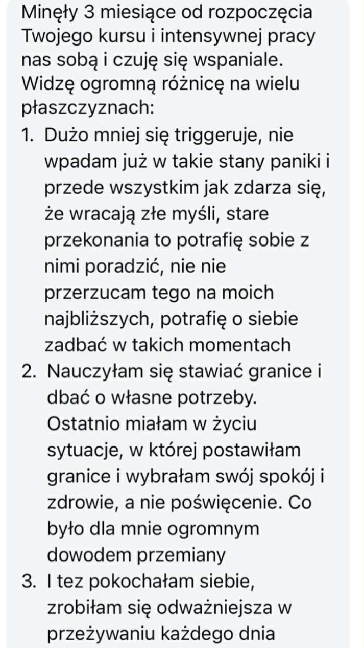 Opinia uczestniczki warsztatu