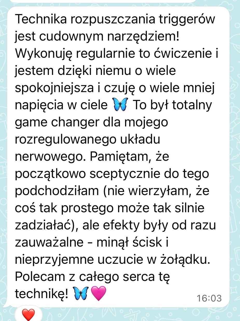 Opinia uczestniczki warsztatu